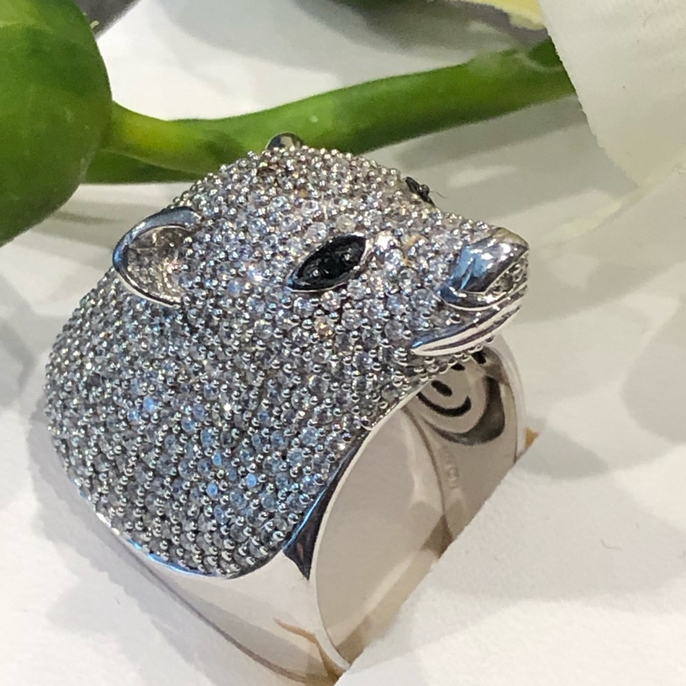 🔹Sterling Silver Ring “Polar Bear” - Picture 3 of 8